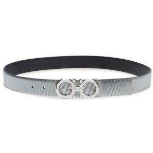 Louis Vuitton logo-engraved buckle reversible leather belt