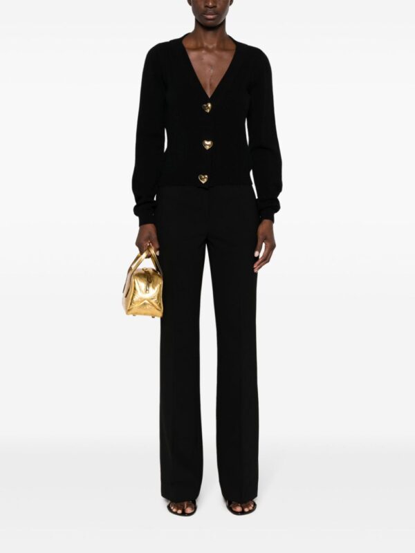 Moschino  pressed-crease button-fastening tailored trousers - Image 2