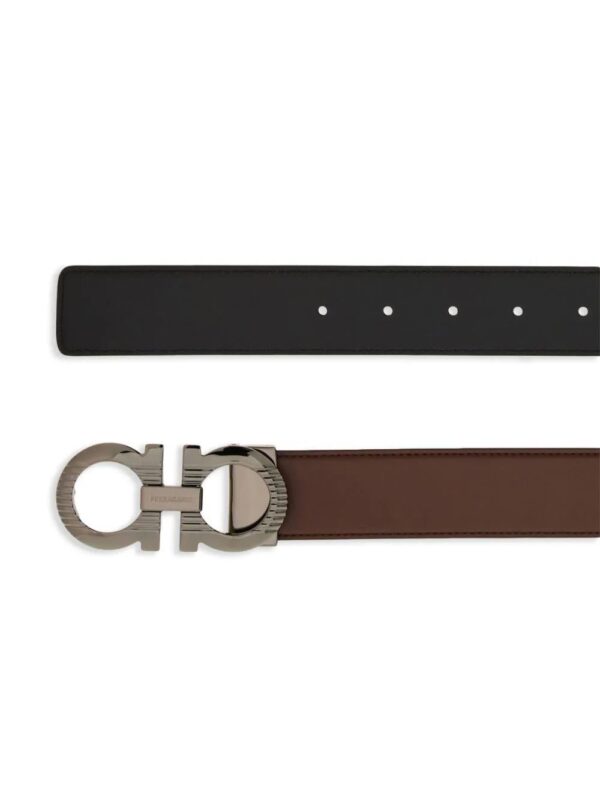 Ferragamo  Gancini-buckle reversible leather belt - Image 2