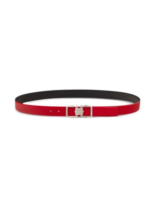 Ferragamo Gancini-buckle reversible leather belt - Image 3