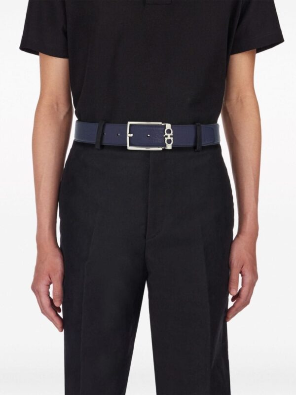 Ferragamo Gancini-buckle leather belt - Image 4