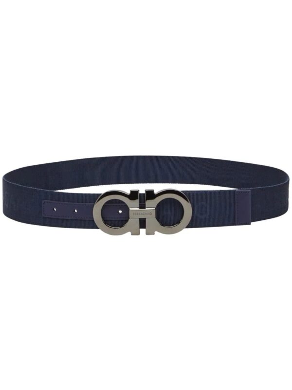 Ferragamo  Gancini logo-jacquard grosgrain belt