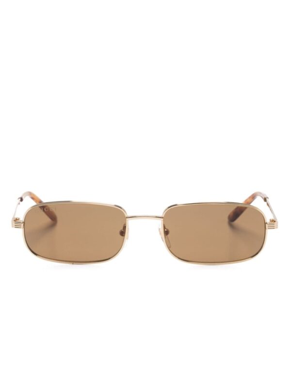 Gucci Eyewear rectangle-frame metal sunglasses