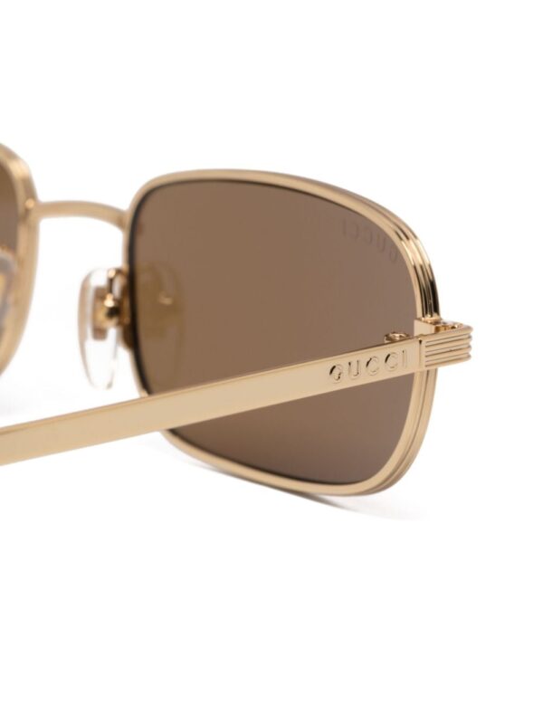 Gucci Eyewear rectangle-frame metal sunglasses - Image 3
