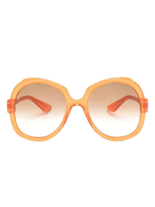 Gucci Eyewear logo-plaque oversize-frame sunglasses