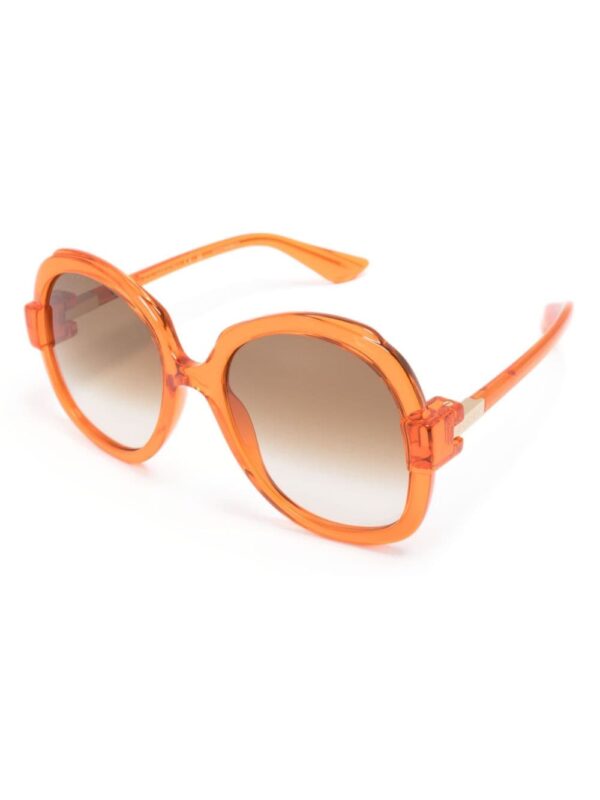 Gucci Eyewear logo-plaque oversize-frame sunglasses - Image 2