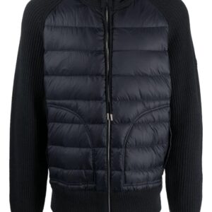Moncler  padded-panel knit jacket