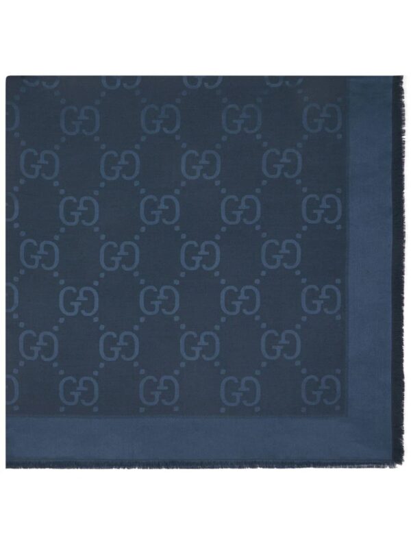Gucci  GG-pattern frayed scarf