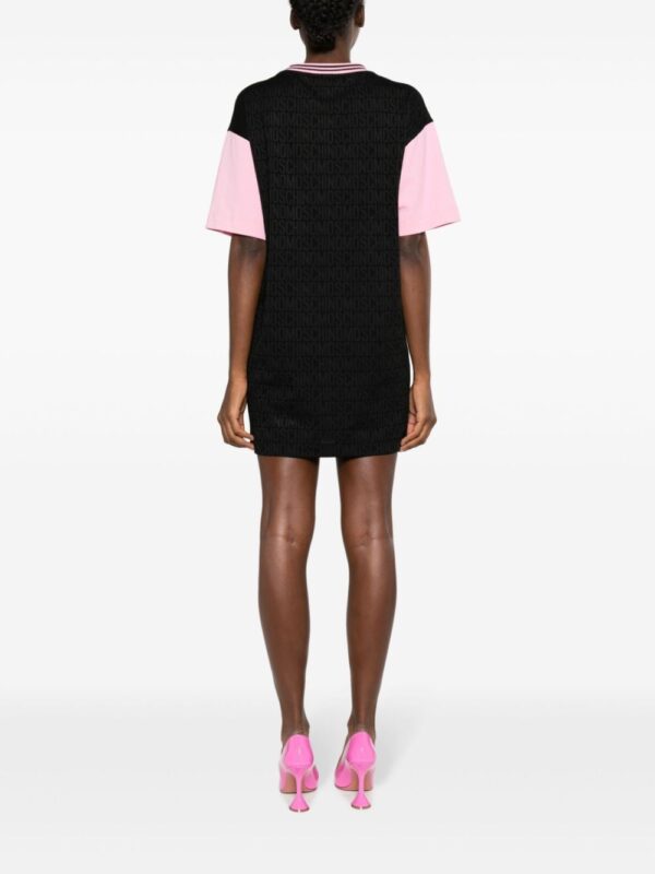 Moschino logo-jacquard panelled minidress - Image 2