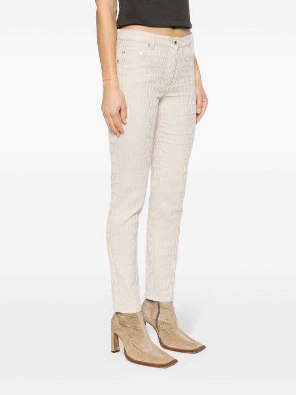 Moschino  logo-print cotton-blend tapered trousers - Image 3