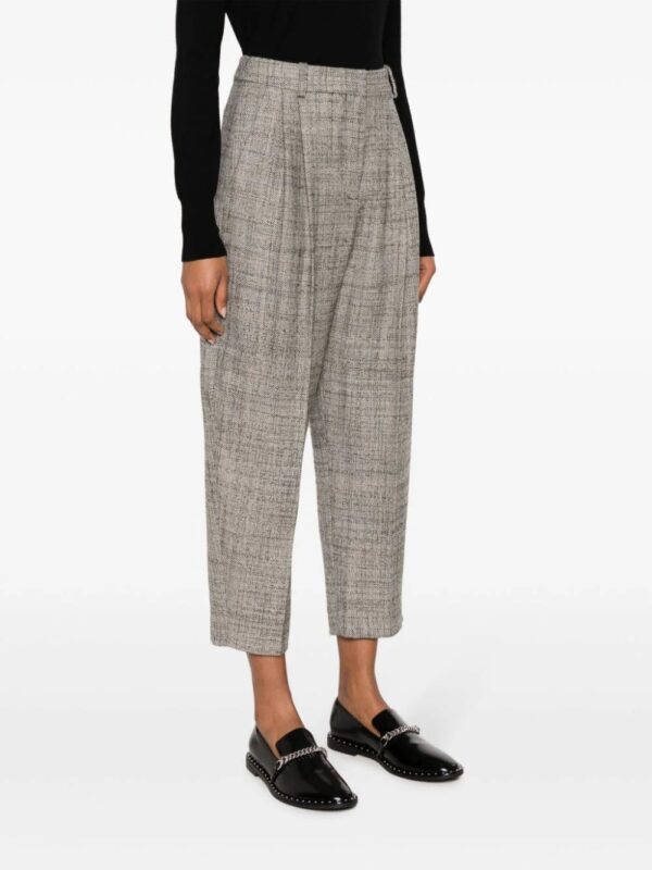 Stella McCartney  pleated cropped wool trousers - Image 3