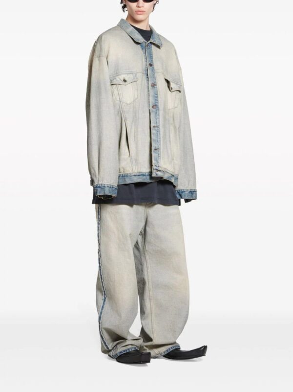 Balenciaga  washed denim jacket - Image 3