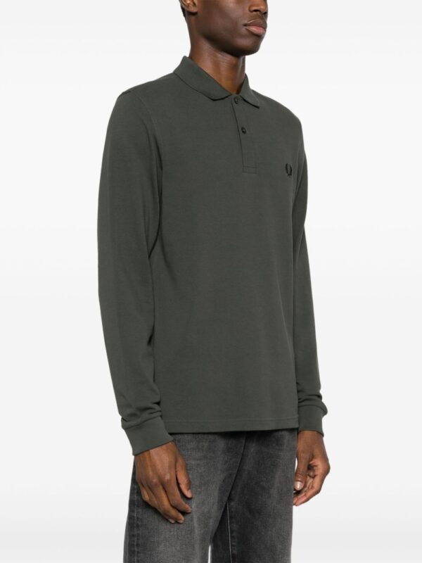 Fred Perry logo-embroidered cotton polo shirt - Image 3