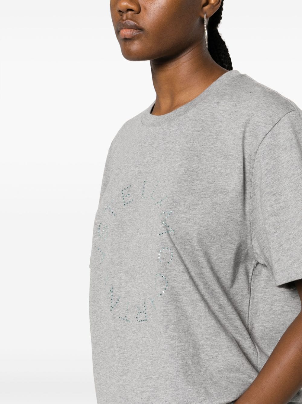 Stella McCartney rhinestone logo-appliqué T-shirt - Image 5