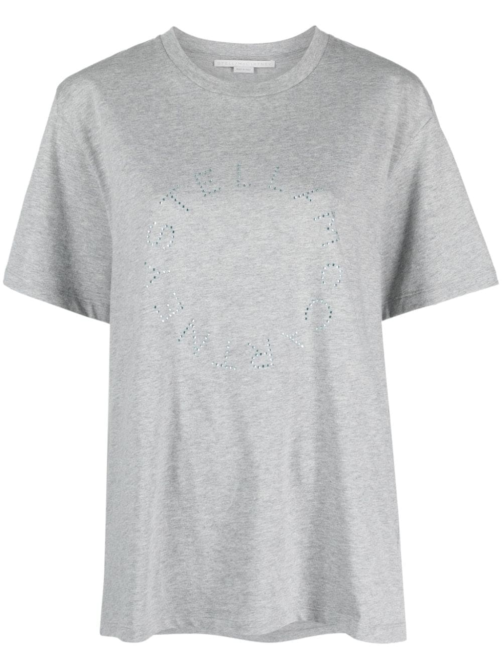 Stella McCartney rhinestone logo-appliqué T-shirt