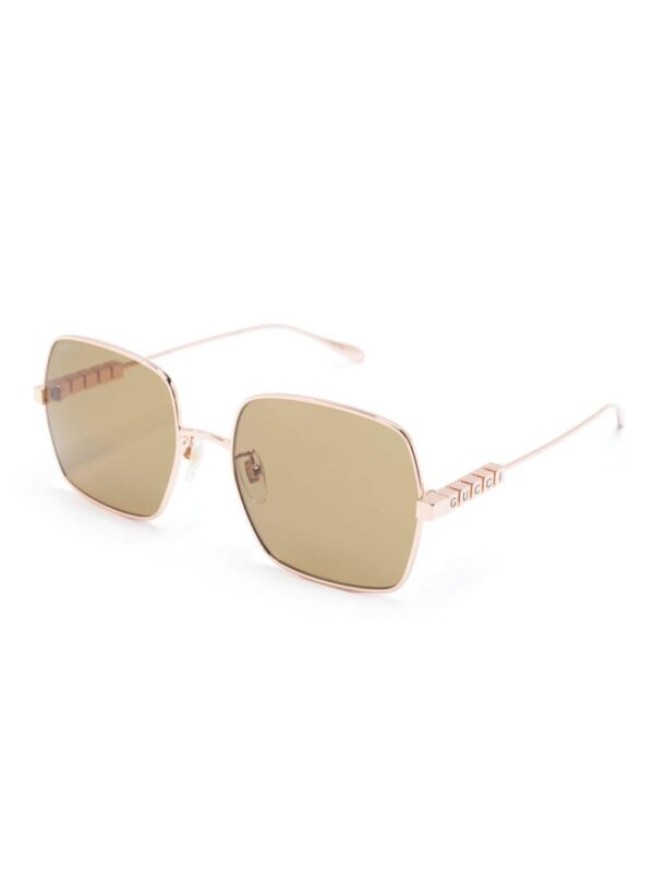 Gucci Eyewear lettering-detail square-frame sunglasses - Image 2
