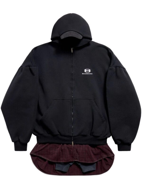 Balenciaga  layered hooded jacket