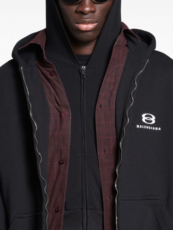 Balenciaga  layered hooded jacket - Image 4