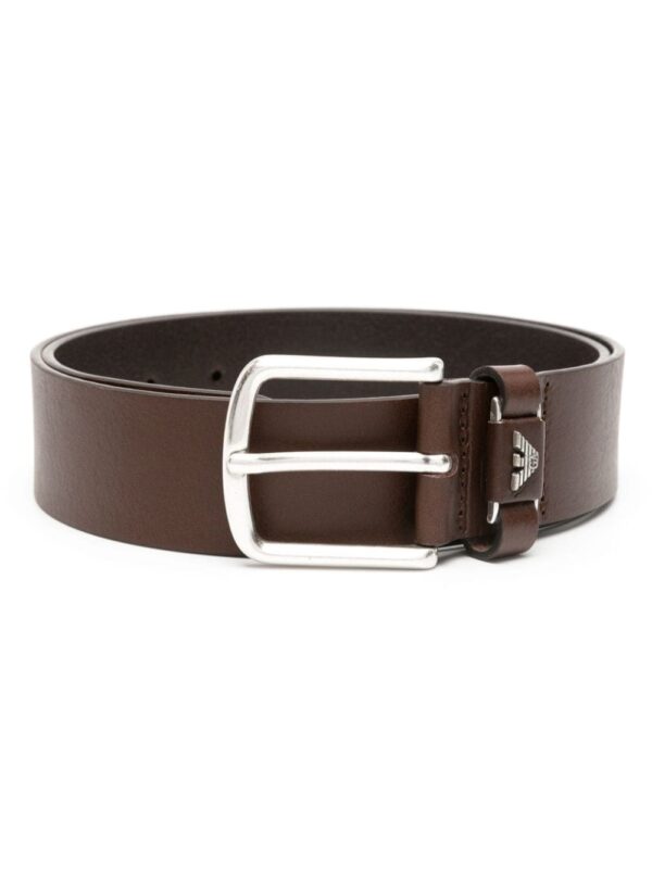Louis Vuitton logo-plaque leather belt