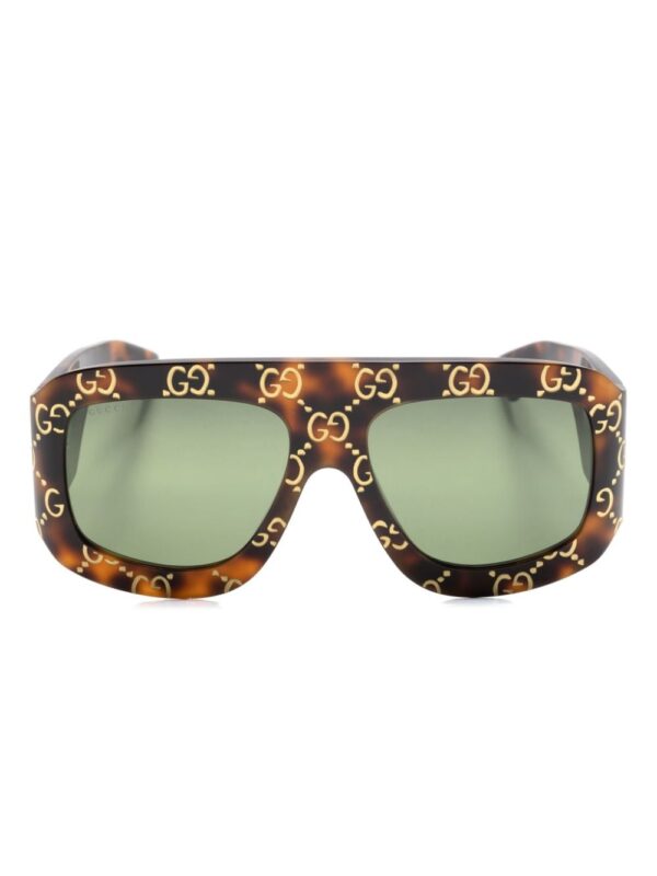 Gucci Eyewear GG monogram pilot-frame sunglasses