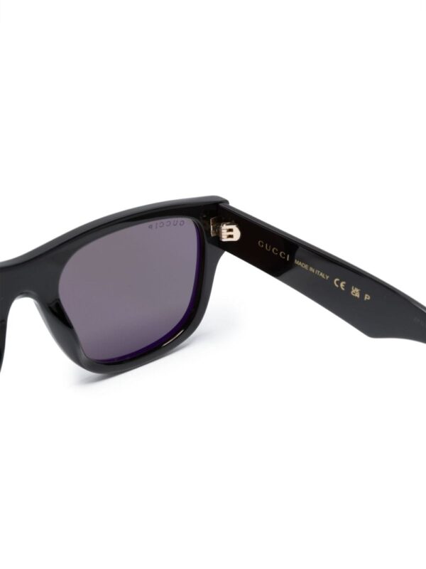 Gucci Eyewear logo-lettering square-frame sunglasses - Image 3