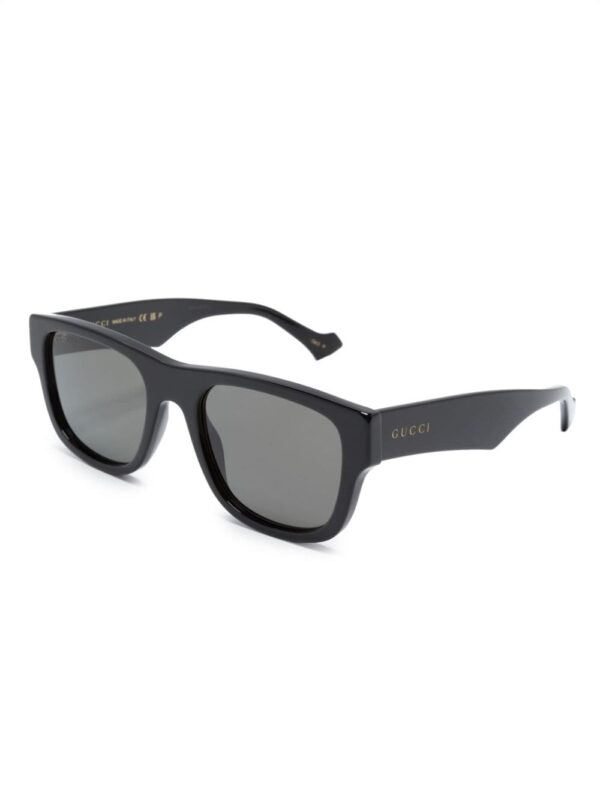 Gucci Eyewear logo-lettering square-frame sunglasses - Image 2
