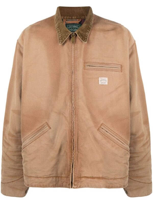 Polo Ralph Lauren  logo-patch canvas jacket