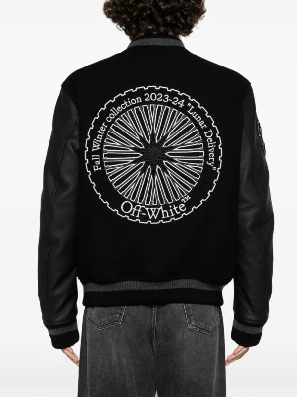 Off-White  Moon embroidered bomber jacket - Image 4