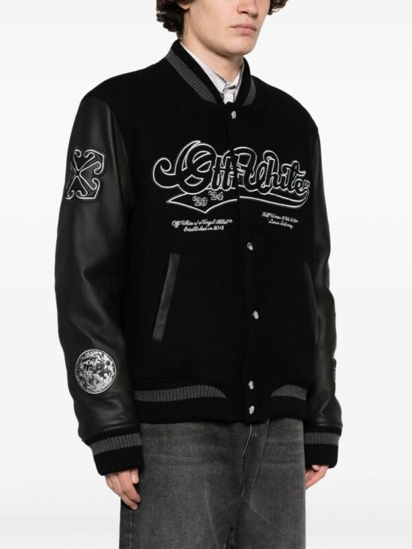 Off-White  Moon embroidered bomber jacket - Image 3