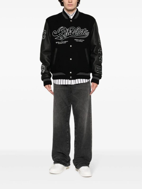 Off-White  Moon embroidered bomber jacket - Image 2