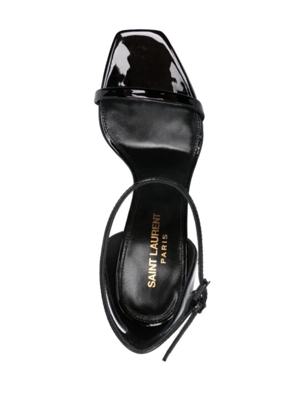 Saint Laurent  Opyum 85mm patent-leather sandals - Image 4