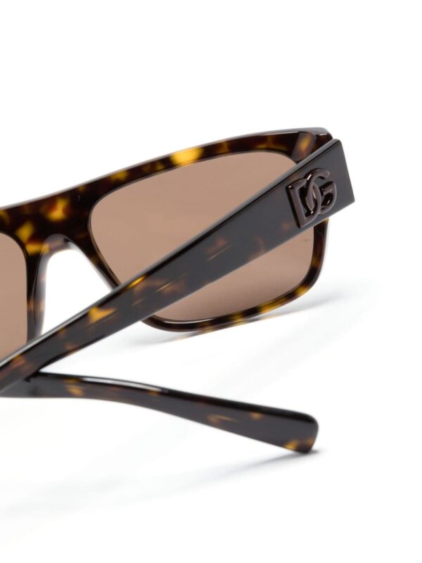 Dolce & Gabbana Eyewear logo-plaque rectangle-frame sunglasses - Image 3