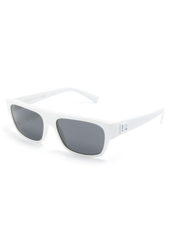 Dolce & Gabbana Eyewear logo-plaque rectangle-frame sunglasses - Image 2