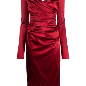 Dolce & Gabbana draped satin midi dress