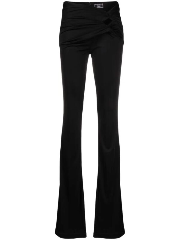 Versace  x Dua Lipa knotted flared trousers