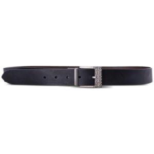 Louis Vuitton logo-engraved buckle leather belt