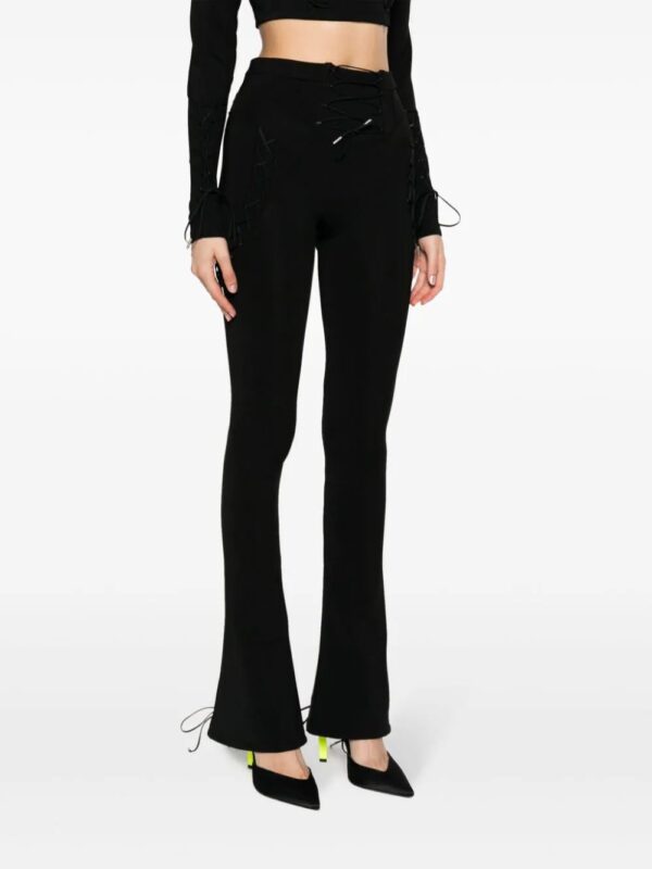 Off-White  logo-print lace-up leggings - Image 3