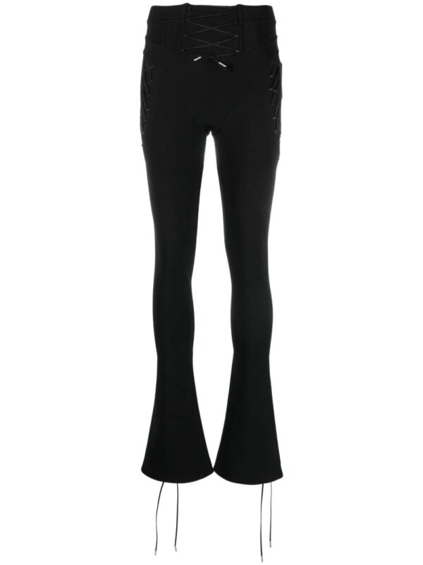 Off-White  logo-print lace-up leggings