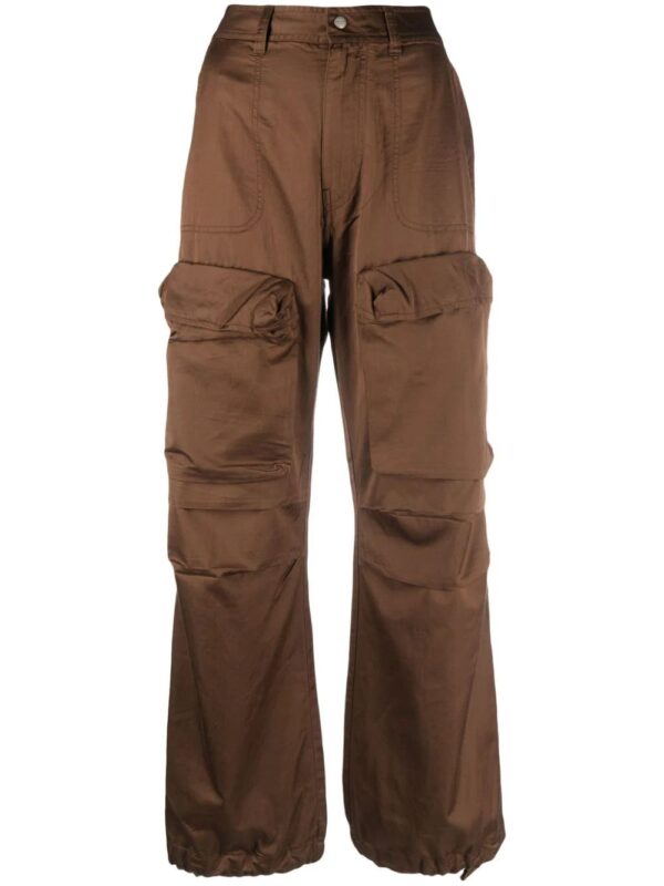Diesel  cargo-pocket cotton-blend flared trousers
