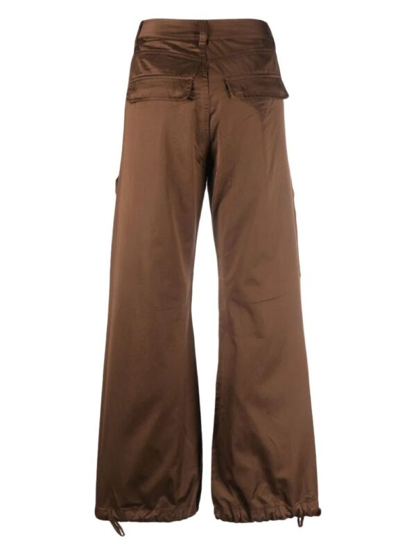 Diesel  cargo-pocket cotton-blend flared trousers - Image 2