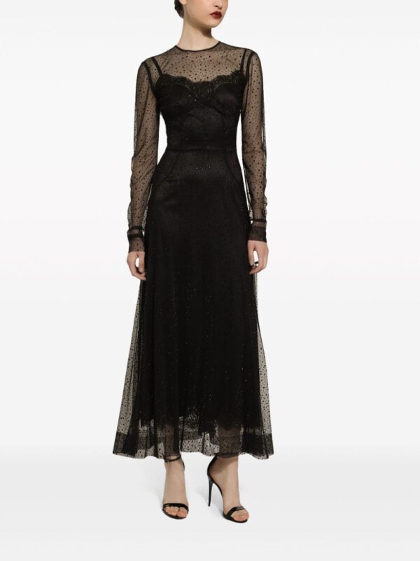 Dolce & Gabbana strass-embellished A-line maxi dress - Image 4