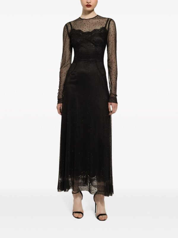 Dolce & Gabbana strass-embellished A-line maxi dress - Image 2