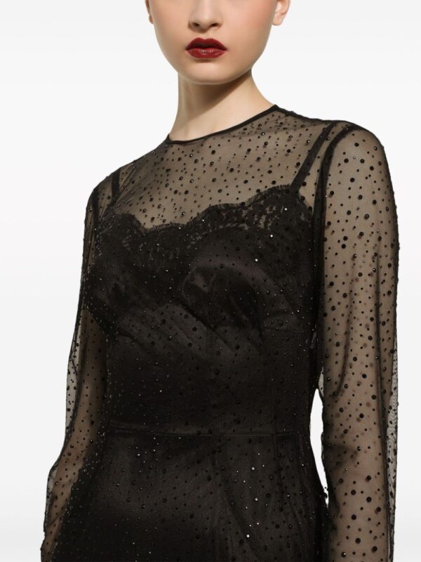 Dolce & Gabbana strass-embellished A-line maxi dress - Image 5