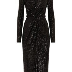Dolce & Gabbana sequin-embellished V-neck minidress