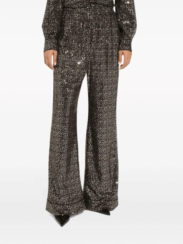 Dolce & Gabbana  sequinned wide-leg trousers - Image 4