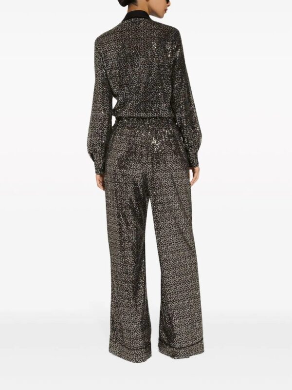 Dolce & Gabbana  sequinned wide-leg trousers - Image 3