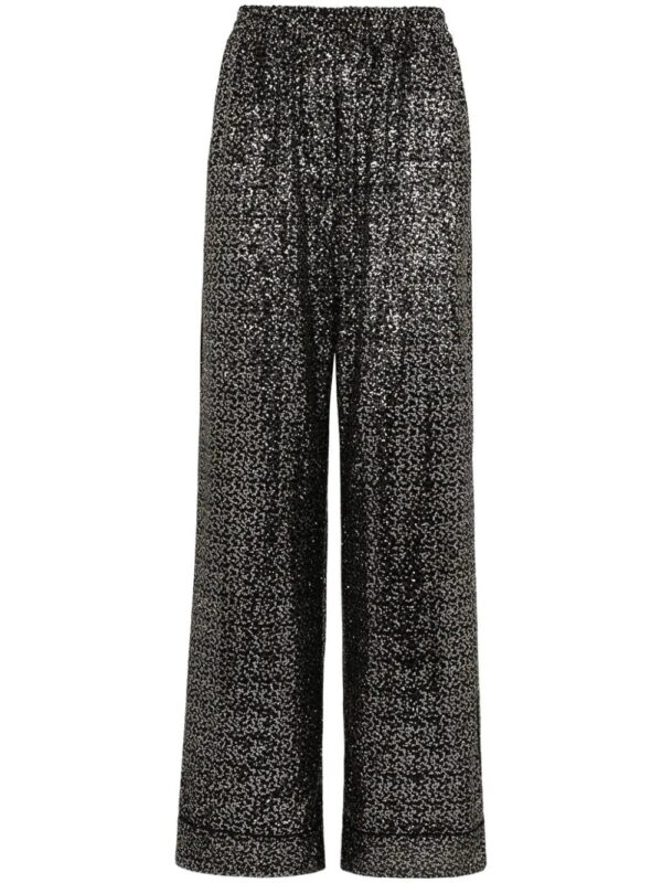 Dolce & Gabbana  sequinned wide-leg trousers