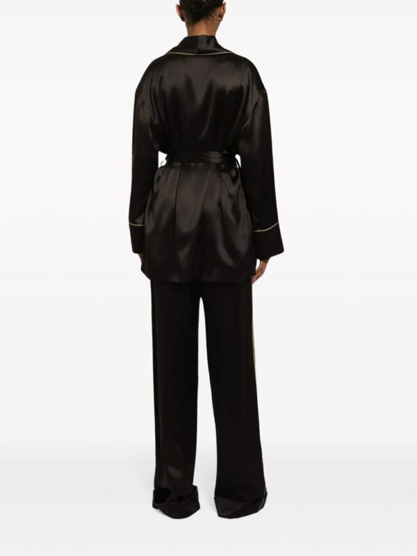 Dolce & Gabbana  elasticated-waistband silk trousers - Image 4