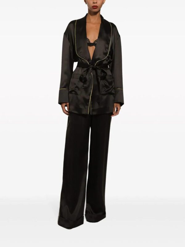 Dolce & Gabbana  elasticated-waistband silk trousers - Image 3