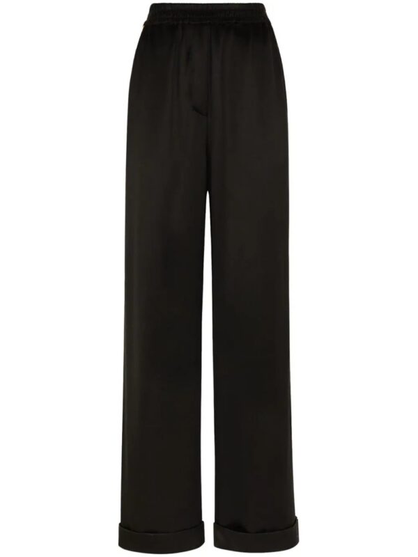 Dolce & Gabbana  elasticated-waistband silk trousers